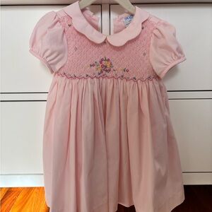 Pink Smocked Dress 2T